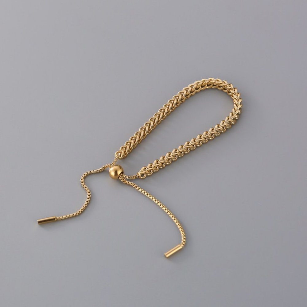 NEW 18K Gold Plated Chunky Chain Bracelet - Picture 3 of 7